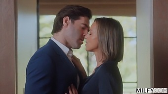 Middle-Aged Woman Serenity Engages In Sexual Activity With A Young Man While Her Husband Observes